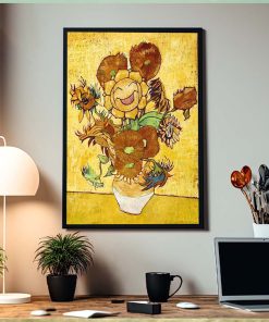 Pokemon x Van Gogh Museum Sunflora Art Inspired By Van Gogh Home Decor Poster Canvas