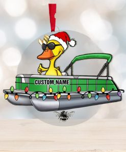 Pontoon Duck Jolly Holiday Ornament