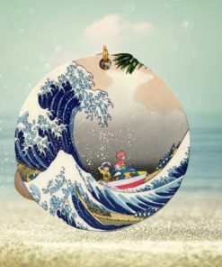 Ponyo On The Cliff By The Sea The Great Wave Japan Perfect Gift For Holiday Ornament