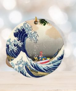 Ponyo On The Cliff By The Sea The Great Wave Japan Perfect Gift For Holiday Ornament
