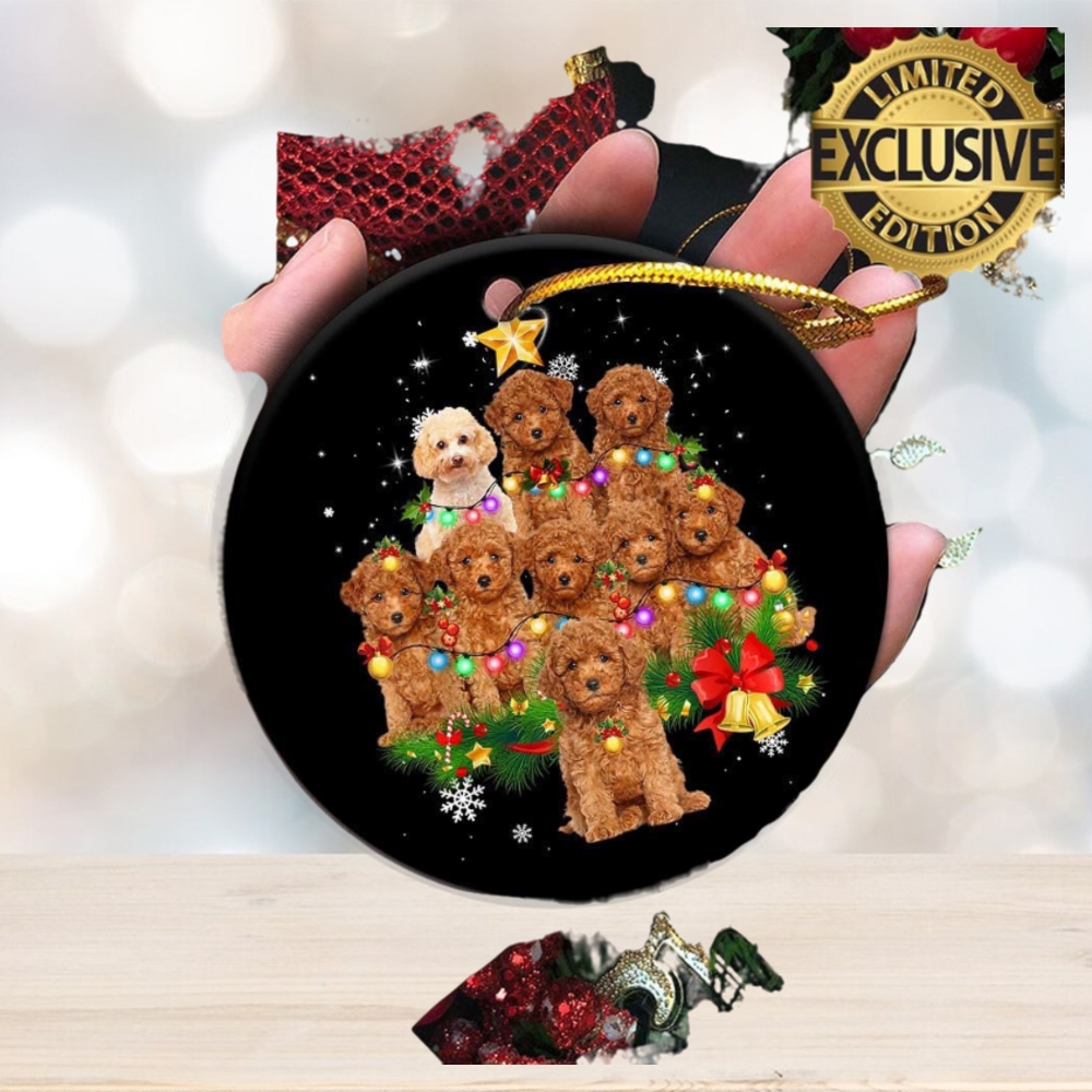 Poodle Christmas Tree Lights 2023 Holiday Gifts Custom Name For Dog Lovers Christmas Decorations Ornament Poodle Christmas Tree Lights 2023 Holiday Gifts Custom Name For Dog Lovers Christmas Decorations Ornament