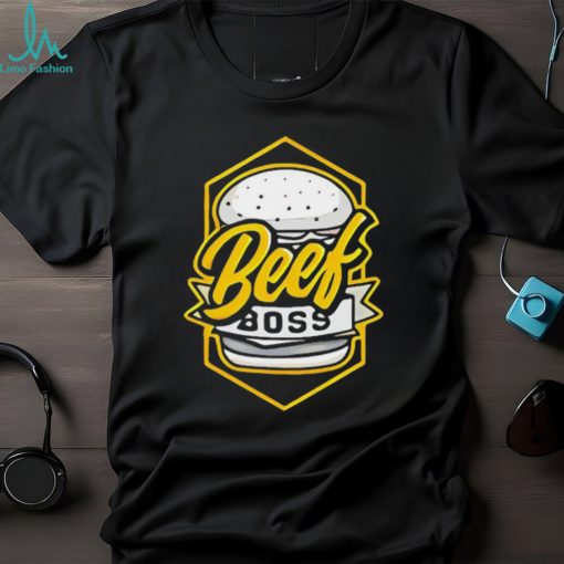 Poofesure Beef Boss Gold Burger T Shirt