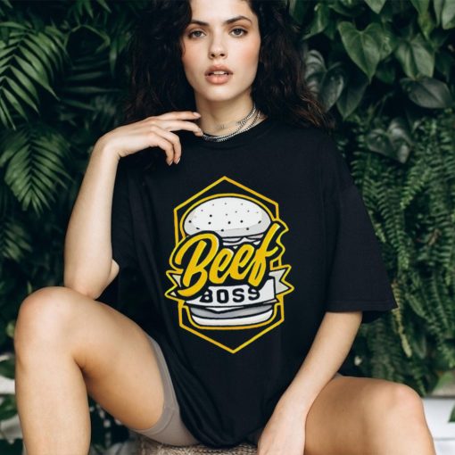 Poofesure Beef Boss Gold Burger T Shirt