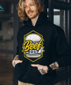 Poofesure Beef Boss Gold Burger T Shirt