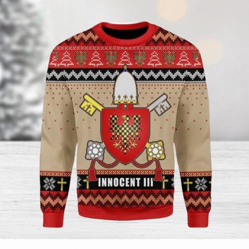 Pope Innocent Iii Coat Of Arms Ugly Christmas Sweater