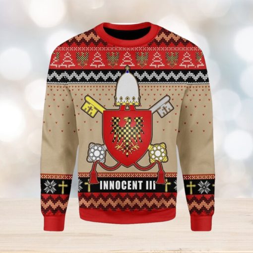 Pope Innocent Iii Coat Of Arms Ugly Christmas Sweater