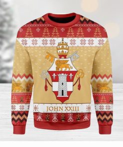 Pope John Xxiii Coat Of Arms Ugly Christmas Sweater