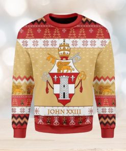 Pope John Xxiii Coat Of Arms Ugly Christmas Sweater