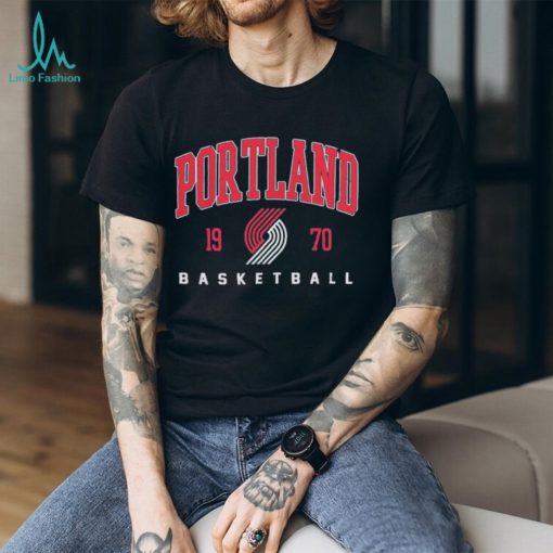 Portland Trail Blazers Basketball Heather Foul Trouble Snow Wash Raglan 1970 shirt