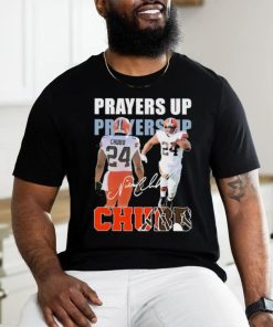 Prayers up Nick Chubb signature t shirt