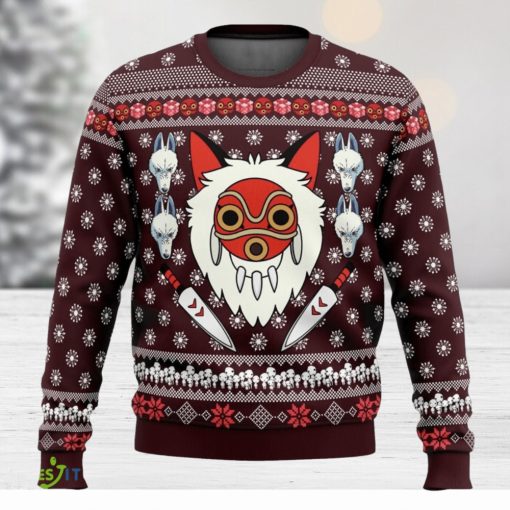 Princess Mononoke Cute Ugly Christmas Sweater Christmas Gift For Family