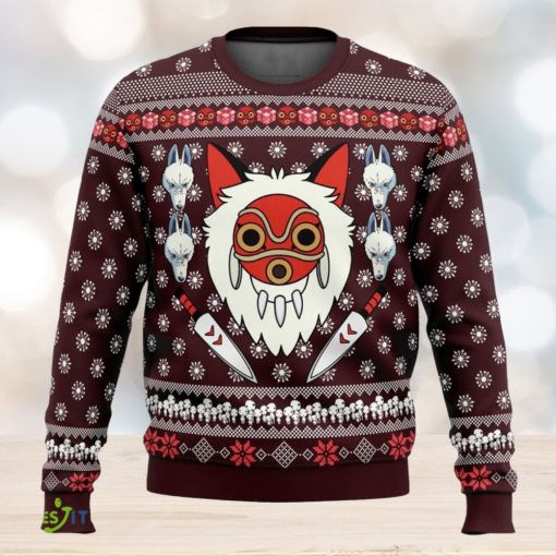 Princess Mononoke Cute Ugly Christmas Sweater Christmas Gift For Family