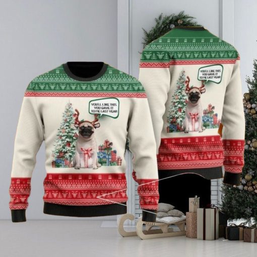 Pug Lovers Ugly Christmas Sweater For Men & Women