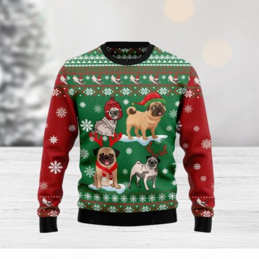 Pug Snow Day Ugly Christmas Sweater