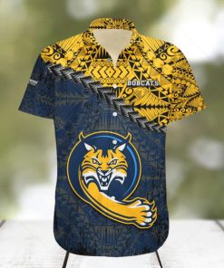 Quinnipiac Bobcats Hawaii Shirt Grunge Polynesian Tattoo – NCAA