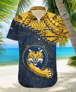 Quinnipiac Bobcats Hawaii Shirt Grunge Polynesian Tattoo – NCAA