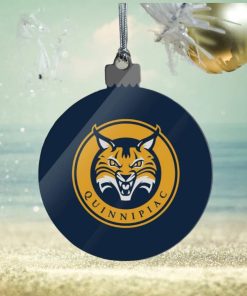 Quinnipiac University Primary Logo Acrylic Christmas Tree Holiday Ornament
