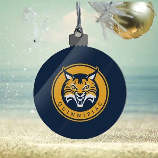 Quinnipiac University Primary Logo Acrylic Christmas Tree Holiday Ornament