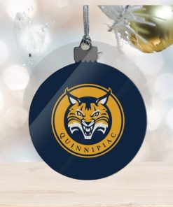 Quinnipiac University Primary Logo Acrylic Christmas Tree Holiday Ornament