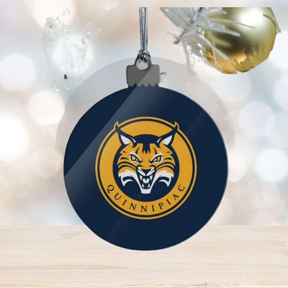 Quinnipiac University Primary Logo Acrylic Christmas Tree Holiday Ornament Quinnipiac University Primary Logo Acrylic Christmas Tree Holiday Ornament