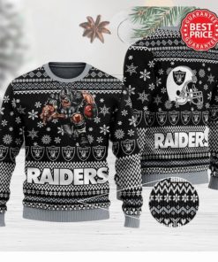 RAIDERS FOOTBALL ALL OVER PRINT UGLY CHRISTMAS SWEATER