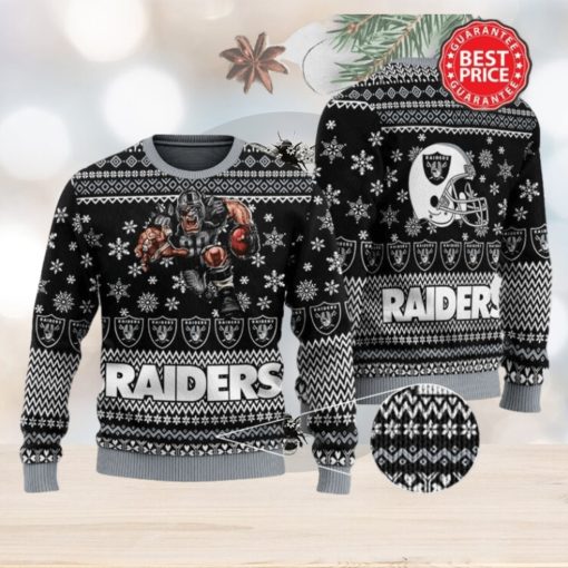 RAIDERS FOOTBALL ALL OVER PRINT UGLY CHRISTMAS SWEATER