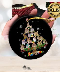 Rabbit Christmas Tree Snow Christmas Tree Decorations Ornament