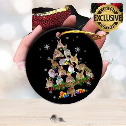 Rabbit Christmas Tree Snow Christmas Tree Decorations Ornament