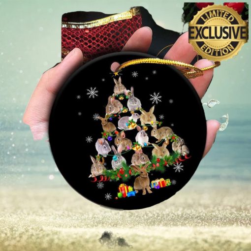 Rabbit Christmas Tree Snow Christmas Tree Decorations Ornament