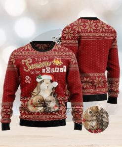 Rabbit Hoppy Christmas Unisex Ugly Christmas Sweater