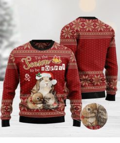 Rabbit Hoppy Christmas Unisex Ugly Christmas Sweater