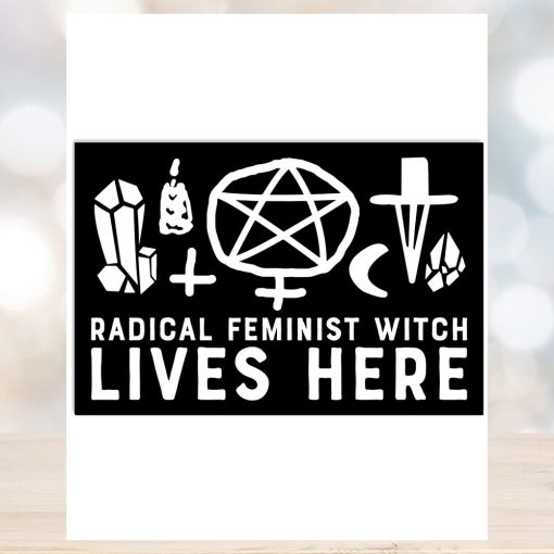 Radical Feminist Witch LIves Here Poster