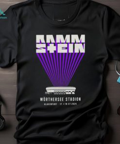 Rammstein Europe stadium tour july 18 and 18 2024 Wörthersee stadion Klagenfurt shirt