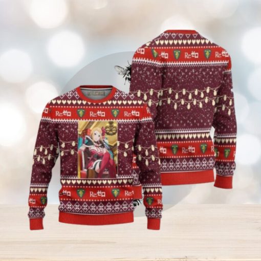 Re Zero Priscilla Ugly Christmas Sweater 3D Gift For Big Fans