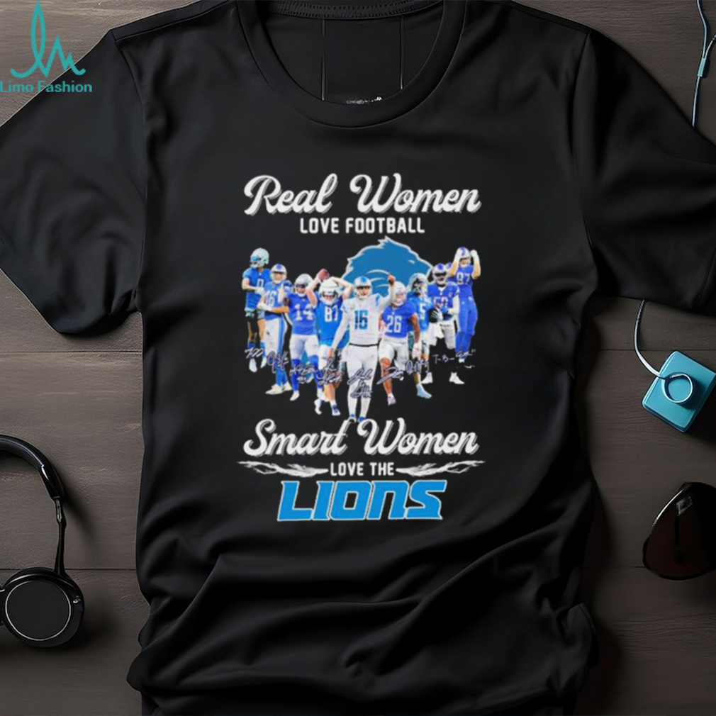 Real women love baseball smart women love the Detroit Lions 2023 T-shirt,  hoodie, sweater, long sleeve and tank top