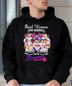 Real women love baseball smart women love the Braves shirt