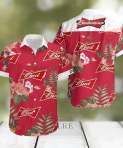 Red Hibiscus Flower Aloha hawaiian Shirt