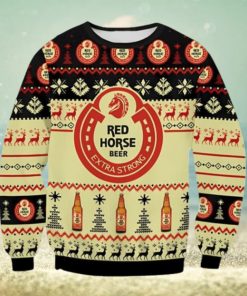 Red Horse Beer Extra Strong Ugly Christmas Sweater Gift For Men And Women