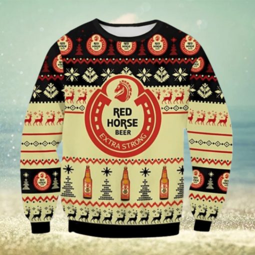 Red Horse Beer Extra Strong Ugly Christmas Sweater Gift For Men And Women