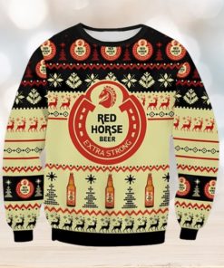 Red Horse Beer Extra Strong Ugly Christmas Sweater Gift For Men And Women