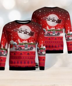 Red River Fire Department Christmas Ugly Sweater 3D Gift For Men And Women