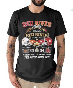 Red River Rivalry Allstate Red River Rivalry 2023 The River Runs Red Shirt