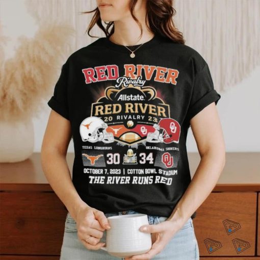 Red River Rivalry Allstate Red River Rivalry 2023 The River Runs Red Shirt