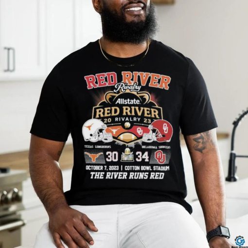 Red River Rivalry Allstate Red River Rivalry 2023 The River Runs Red Shirt
