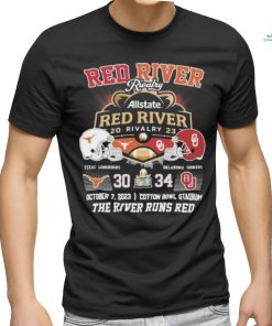 Red River Rivalry Allstate Red River Rivalry 2023 The River Runs Red Shirt