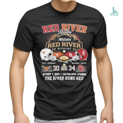 Red River Rivalry Allstate Red River Rivalry 2023 The River Runs Red Shirt