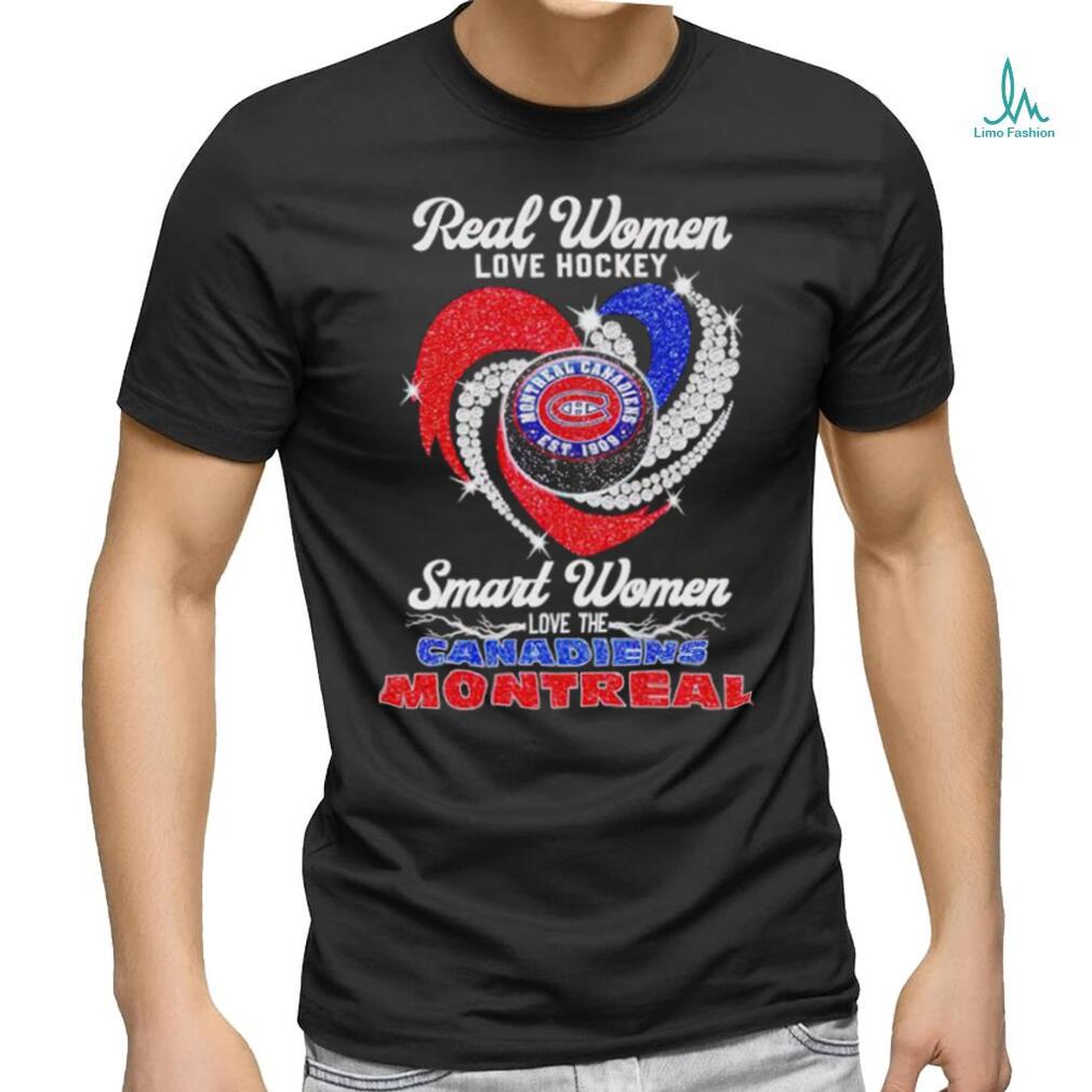 Rhinestone real women love hockey smart women love the Canadiens Montreal shirt Rhinestone real women love hockey smart women love the Canadiens Montreal shirt