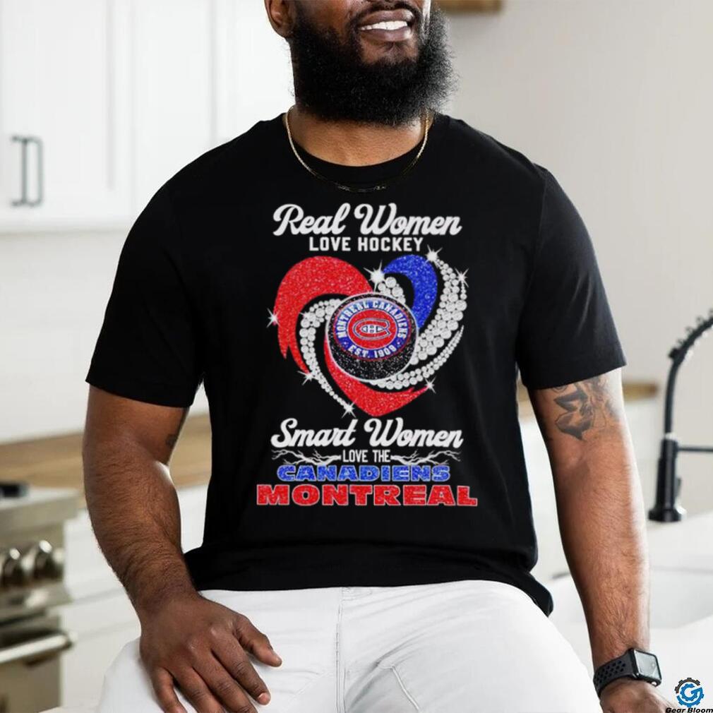 Rhinestone real women love hockey smart women love the Canadiens Montreal shirt Rhinestone real women love hockey smart women love the Canadiens Montreal shirt