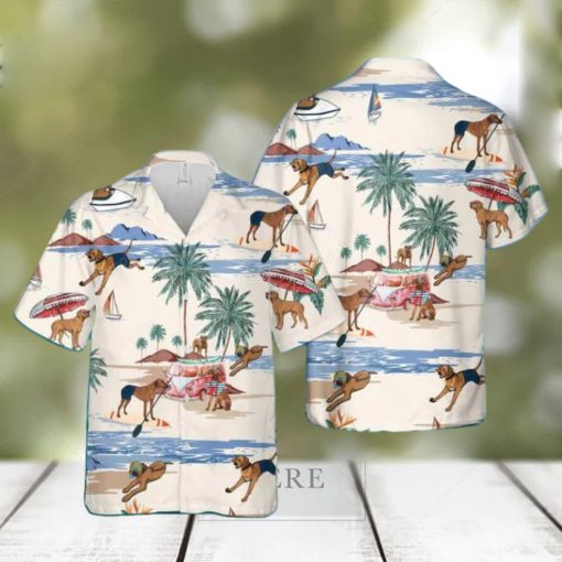 Rhodesian Ridgeback Summer Beach Hawaiian Shirt