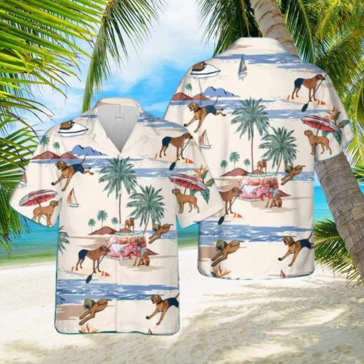 Rhodesian Ridgeback Summer Beach Hawaiian Shirt